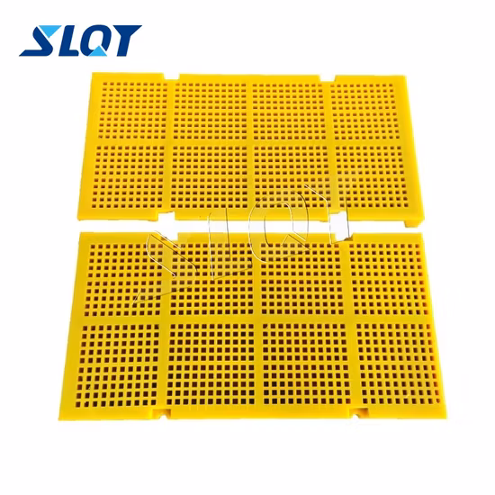 L305mm X W305mm 0.1mm Aperture Modular Dewatering Screen Polyurethane Sand Panel