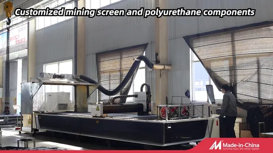 New Square Linear Rubber Surface Polyurethane Sieve Plate Vibrating Dewatering Screen 